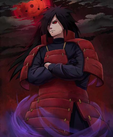 Madara Uchiha, Anime Character, Anime, Black