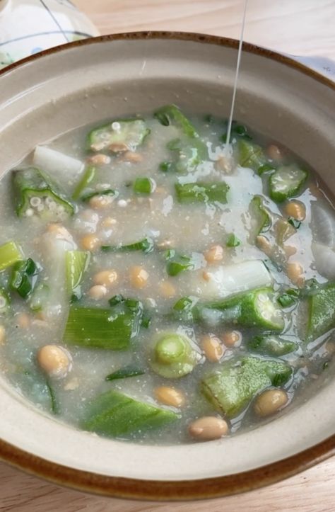 Vegan Miso Soup, Japanese Pickles, Asian Inspired Recipes, Fried Tofu, Miso Soup, Bean Curd, Inspired Recipes, Okra, Base Foods