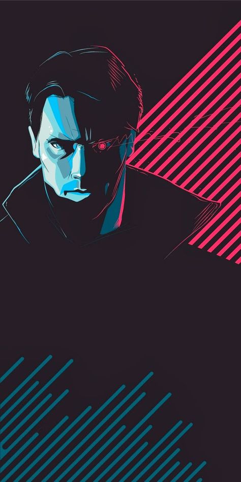 Cool Art: 'Tech Noir' by Craig Drake #Terminator Tech Noir, Neon Noir, New Retro Wave, Image Film, Pop Culture Art, Geek Art, Alternative Movie Posters, Retro Waves, Neo Noir