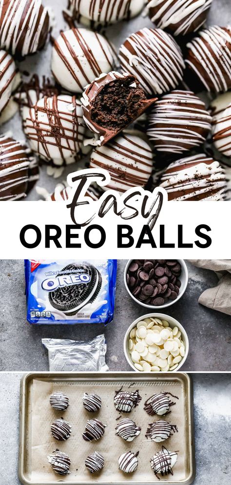 Indulge in the decadence of our easy Oreo Balls recipe, a smooth and creamy delight both inside and out! Made with just three ingredients, these no-bake treats capture the irresistible taste of everyone's favorite cookie. Perfect for Christmas, save this pin and satisfy your sweet cravings! 🎄🍫 #OreoBalls #ChristmasRecipes #SaveThisPin Oreo Ball Recipe 3 Ingredients, Easy Oreo Balls Recipe, Oreo Balls Recipe 3 Ingredients, Easy Oreo Balls, Oreo Ball, Amor Minions, Oreo Balls Recipe, Oreo Truffles Recipe, Oreo Cookie Balls