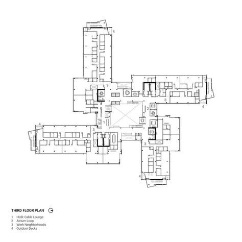 Building 83 Interior Architecture,Level 3 Plan Atrium Building, Level 3, Floor Plan, Decks, Interior Architecture, Architects, Microsoft, Floor Plans, Lounge