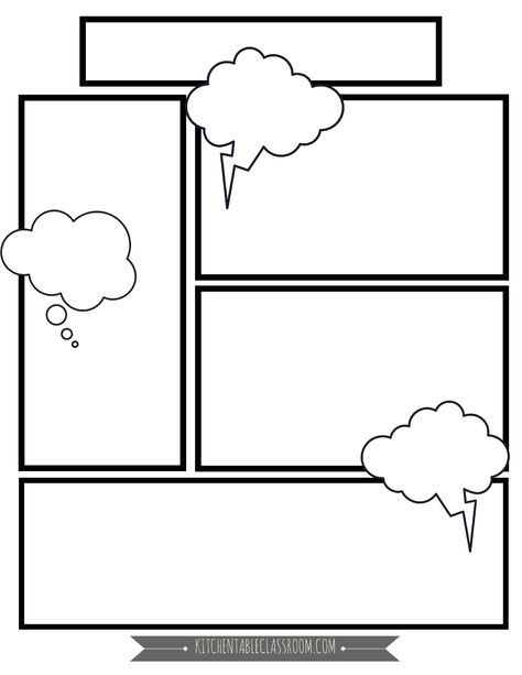 Blank Comic Strip Template, Book Writing Template, Indesign Templates Free, Novel Outline, Comic Book Writing, Comic Strip Template, Comic Book Paper, Make A Comic Book, Comic Template