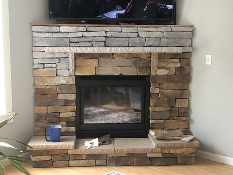 How To Gray Wash Brick Fireplace, Gray Washed Stone Fireplace, Gray Wash Fireplace, Painting Limestone Fireplace, Gray Wash Stone Fireplace, Painting Stacked Stone Fireplace, Grey Wash Stone Fireplace, Gray Wash Brick Fireplace, Fireplace Revamp