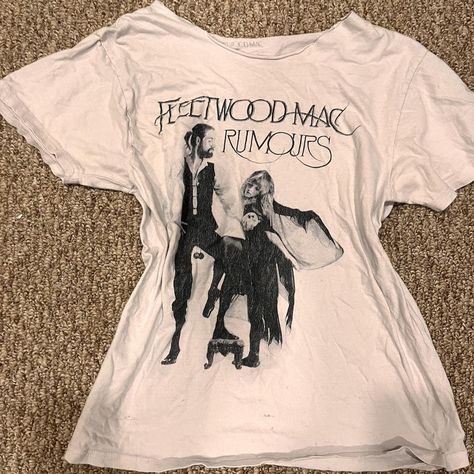 cute Fleetwood Mac Rumours white and black tshirt... - Depop Fleetwood Mac Tshirt Outfit, Fleetwood Mac Tshirt, Fleetwood Mac Band, Fleetwood Mac Rumours, Fleetwood Mac Rumors, Tshirt Outfit, Black Streetwear, Music Guitar, Fleetwood Mac