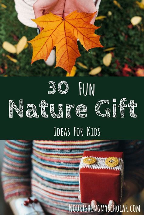 30 Fun Nature Gift Ideas for Kids: Do you have a family of nature lovers? If you are looking for fun and engaging nature gift ideas, then I have got some fantastic gift ideas for you!#Christmas #Christmasgifts #funnaturegifts #giftguide #giftideas #naturalistgifts #nature #naturegifts #natureiftsforkids #naturestudy Nature Lover Gifts, Autumn Homeschool, Herbal Gifts, Nature Gift Ideas, Homeschool Nature, Nature Journals, Homeschool Nature Study, Diy Nature, Nature Connection