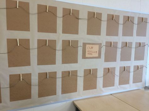 Classroom Reggio Emilia, Nature Inspired Classroom, Writing Wall, Reggio Emilia Classroom, Reggio Inspired Classrooms, Eyfs Classroom, Reggio Classroom, Classroom Layout, Classroom Organisation