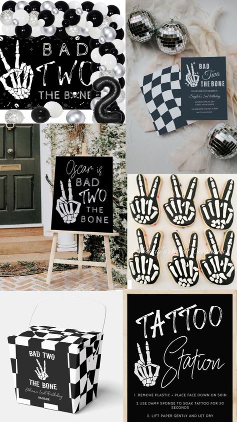 #secondbirthday #secondbirthdaytheme #badtwothebone #bad #two #bone #boy #boybirthday #boybirthdaytheme #birthday #birthdayparty #birthdaypartyinspo #birthdaypartytheme #party #partyinspo #theme #themeinspo Bad Two The Bone, Bone Tattoos, Second Birthday Ideas, Birthday Themes For Boys, Bad To The Bone, The Bone, Boy Birthday Parties, Boy Party, 2nd Birthday Parties