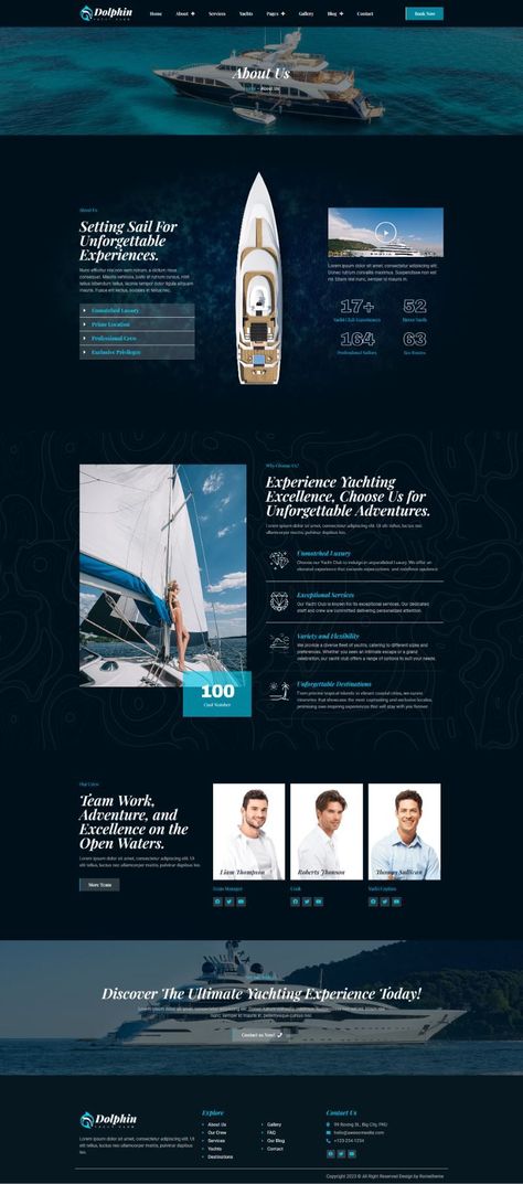 Creative innovations in website design Boat Website Design, Fishing Website, Luxury Website, Business Web Design, Modern Website Design, Portfolio Website Design, Creative Web Design, Jetski, Website Layout