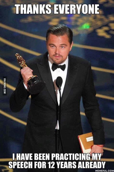 Leonardo DiCaprio finally wins an Oscar - one of many memes flooding your social media feeds Award Quotes, Leonardo Dicaprio Oscar, Leonardo Dicaprio Funny, Leonardo Dicaprio Meme, Oscars 2016, Django Unchained, Howard Hughes, Young Leonardo Dicaprio, Leo Dicaprio