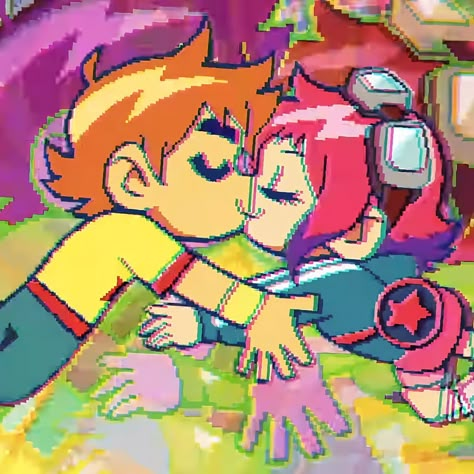 Scott And Ramona Anime, Scott Pilgrim Wallpaper Desktop, Ramona Flowers Anime, Scott Pilgrim X Ramona Flowers, Scott X Ramona, Ramona And Scott, Scott Pilgrim And Ramona Flowers, Ramona Flowers Pfp, Scott Pilgrim Ramona Flowers