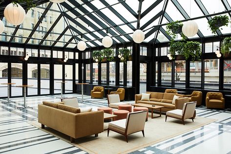 Detroit’s Shinola Hotel Named to Travel   Leisure’s ‘It List’ of New, Recently Renovated Hotels Shinola Hotel, Modern Vintage Kitchen, Detroit Restaurants, Hotel Floor Plan, Hotel Lounge, Contract Design, Hotel Design, Best Interior Design, Historical Architecture