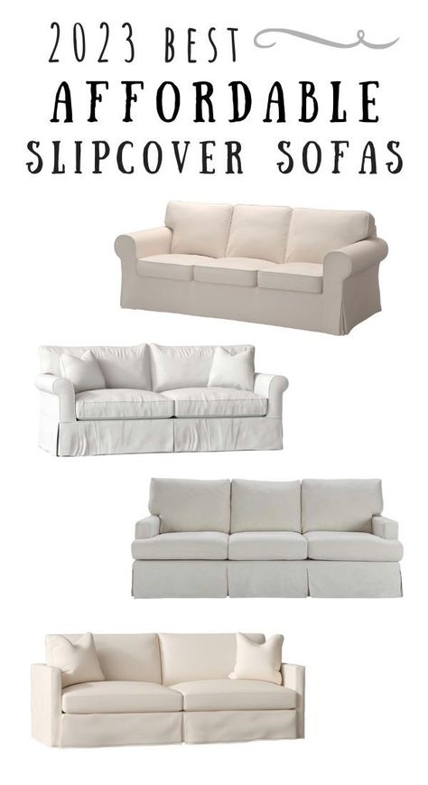 Affordable price best slipcovered sofas. Research reviews for top sofa cover seat cushions and back cushions for living space. Great deal! Slip cover love seat too. Slipcovers for modern farmhouse and cottagecore homes. Replacement covers come in linen canvas cotton. Removable slipcovers on Ikea sofa, WalMart, Wayfair, Joss and Main. Sectionals, with color options denim blue, beige, grey, tan, gray different fabrics, white slipcovers. Cream couch living room ideas. Cream Couch Living Room Ideas, Cream Couch Living Room, Sofa Cover Ideas, Slipcovered Sofa Living Room, Crochet Sofa Cover, Cottagecore Homes, Cream Couch, Farmhouse Sofa, White Slipcovers