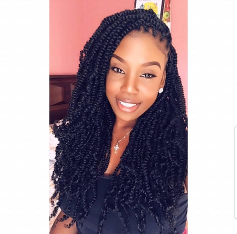 Spring Twist Hair, Styles Braids, Spring Twists, Cute Box Braids Hairstyles, Twist Styles, Twist Braid Hairstyles, Girl Braids, Hair Twist Styles, Protective Style