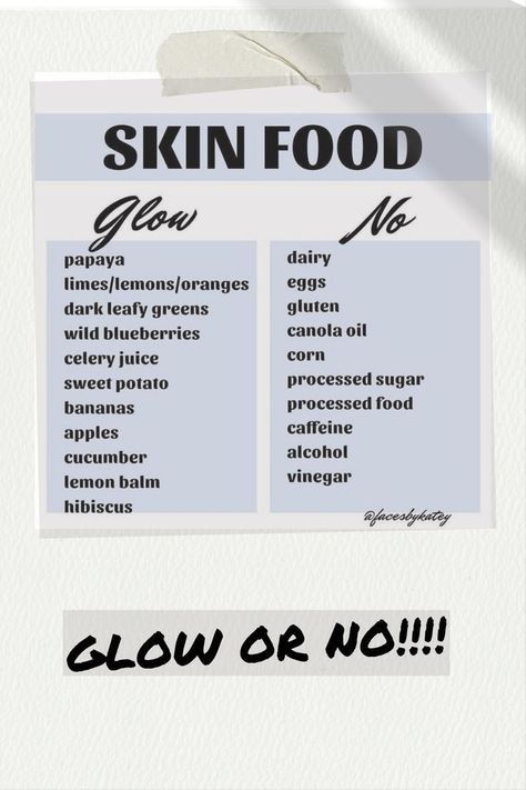 Food Routine For Healthy Skin, Salad For Glowing Skin, Good Skin Food, Foods That Help With Clear Skin, Food For Better Skin, Clean Skin Diet, Best Food For Skin, Foods For Glowing Skin, Foods For Clear Skin