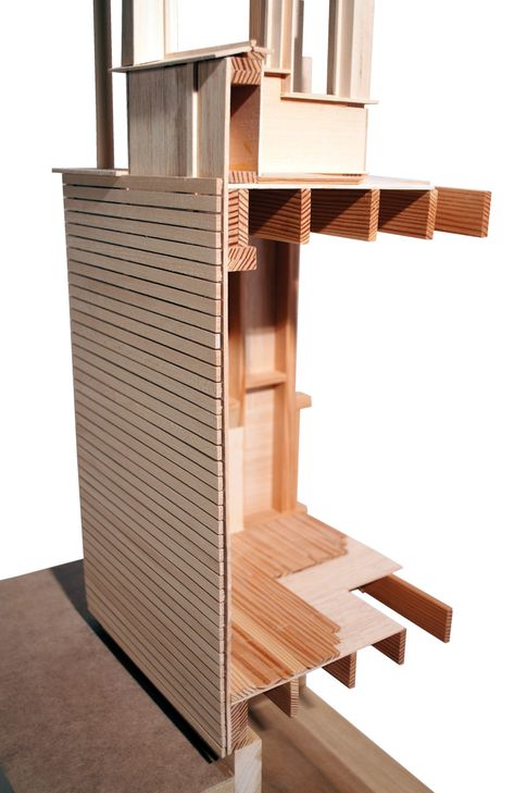 Wood Wall Section Model                                                                                                                                                                                 More Section Model Architecture, Section Model, Structural Model, Wall Section, Site Model, Architectural Scale, Model Architecture, Timber Architecture, Poetry Foundation