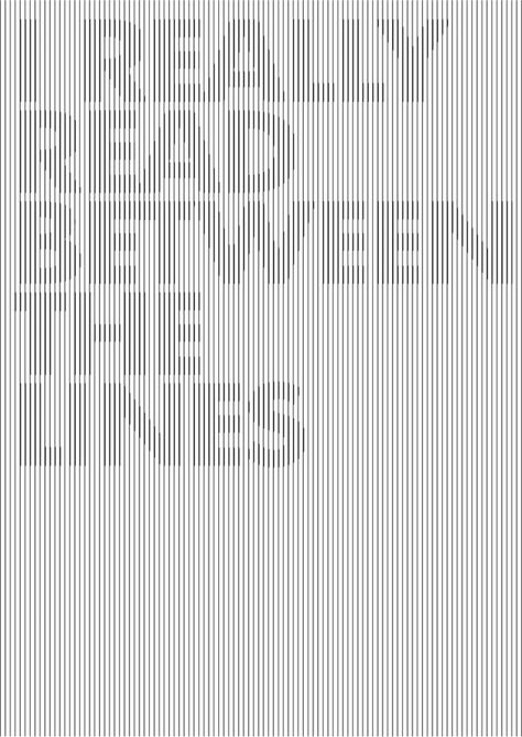 Reading Between The Lines, Vertical Lines, Design Typography, Piece Of Me, Optical Illusions, Line Design, Grafik Design, Typography Design, Cyberpunk