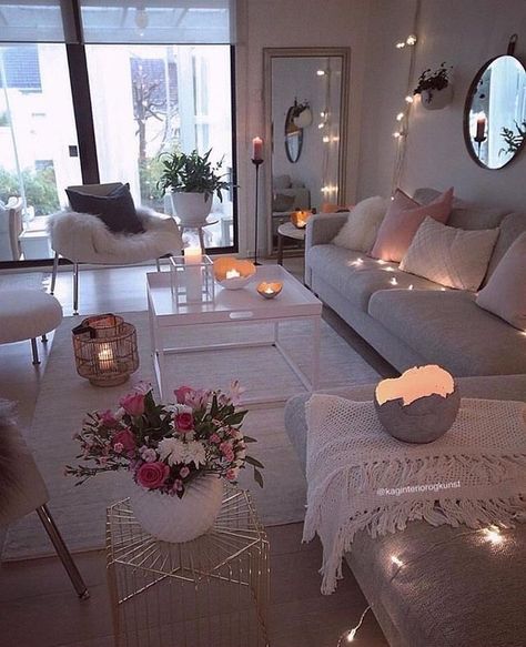 Einrichtung House Vibes, Neutral Living Room, Rustic Living Room, Living Room Decor Apartment, Cozy Room, Apartment Living Room, Cozy Living Rooms, Design Living, Small Living Room