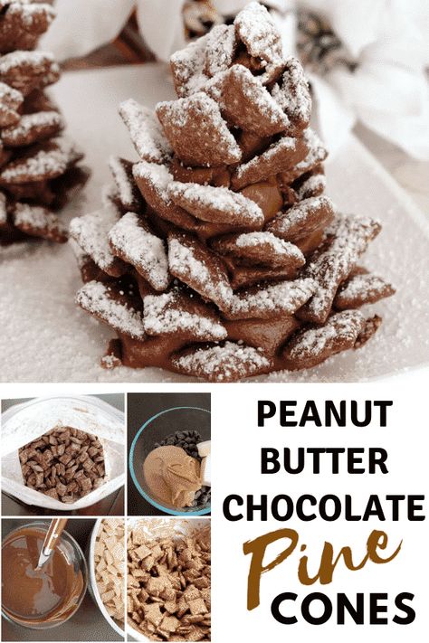 Peanut Butter Chocolate Pine Cones Slow Cooker Desserts, Chocolate Christmas, Cocoa Chocolate, Dessert Chocolate, Oatmeal Bars, Holiday Dessert, Peanut Butter Chocolate, Butter Chocolate, Christmas Cooking