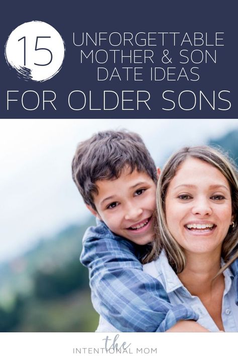 Looking for some mother & son date night ideas? This list from a mom of 4 sons is perfect for making memories with your son. Most are cheap pr free & all are FUN! #theintentionalmom #momhack #momofboys #boymom    #theintentionalmom #momhacks #momtips #momideas #parenting #parentinghacks #boymom #sons #raisingboys #family #familyideas #mothersondates #relationships #teens #raisingteens #raisingsons Mother Son Date Ideas, Mommy Son, Kid Dates, Break Ideas, Intentional Life, Sons Day, Moms Night, Sibling Poses, Mommy And Son