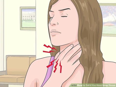 How to Tell if You Have Strep Throat (with Pictures) - wikiHow Strep Throat Pictures, Strep Throat Symptoms, Swollen Tonsils, Nervus Vagus, Best Cough Remedy, Bad Cough, Throat Remedies, Throat Pain, Throat Infection