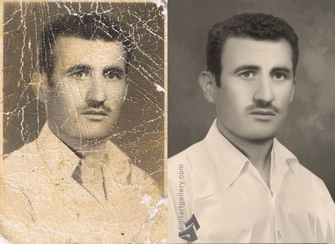 These Photo Restorations May Boggle Your Mind Old Photo Restoration, Fam Photos, Photo Fix, Scanning Photos, Pumpkin Patterns, Photo Repair, Vintage Foto's, Photo Elements, Photo Retouching Services