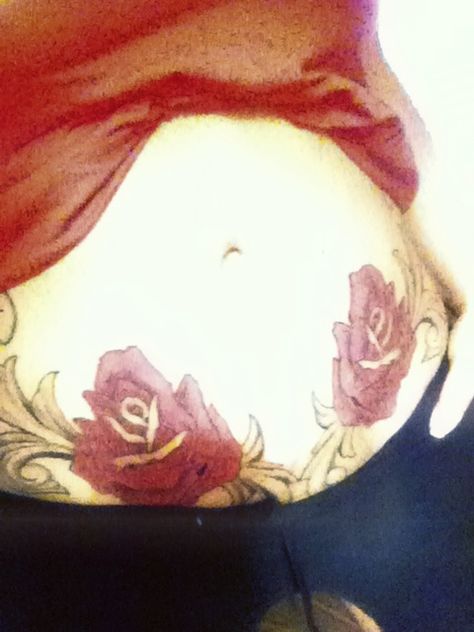 Rose and filagree pelvis tattoo, goes all the way down to my pubic area....I LOVE IT! Pelvis Tattoo, G Tattoo, Tat Ideas, She Loves, Way Down, Tattoos And Piercings, I Love It, All The Way, Tatting