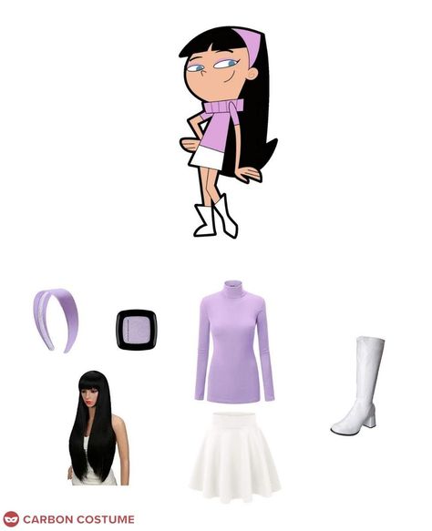 "Tell me I'm pretty!" Trixie Tang is a minor character in Nickelodeon's The Fairly Odd Parents. She is the prettiest, most popular girl at Dimmsdale Elementary School, and Timmy Turner has a giant crush on her. When his fairy godparents turn him into a girl, Timmy learns that Trixie actually enjoys boyish activities such as reading comics. When Timmy wishes to be alone with Trixie, she becomes deranged and obsessed with getting attention. Trixie From Fairy Odd Parents, Trixie Fairly Odd Parents Costume, Nickelodeon Characters Costumes, Trixy And Timmy Turner Costume, Trixie Timmy Turner, Trixie Costume Fairly Odd Parents, Trixie Timmy Turner Costume, Tricia And Timmy Turner Costume, Elementary Halloween Costumes