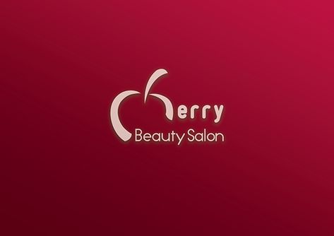 Cherry Logo Design Branding, Cherry Logo Design, Mo Logo, Pub Logo, Cherry Logo, Cherry Drink, Beauty Salon Logo, Calligraphy Words, Lashes Logo