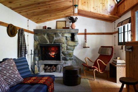 Woods House, California Forest, Old Cabins, Santa Anita, Oak Kitchen Cabinets, Clutter Organization, Josef Albers, Oak Kitchen, Bunk House