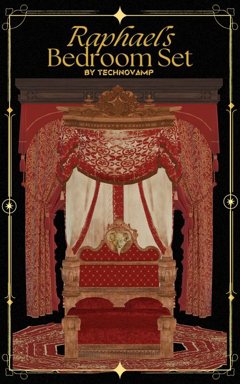 The Sims 4 Cc Royal Furniture, Sims Royal, Sims 4 Beds, Tudor Era, Royal Furniture, Tudor History, 3 R, Sims 4 Mods Clothes, Sims 4 Game