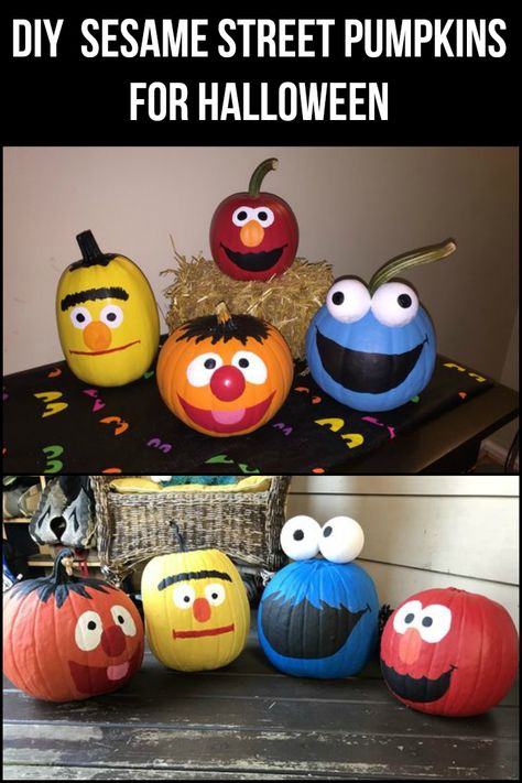 Pumkin Decoration, Scary Pumpkins, Pumpkin Decorating Contest, Pumpkin Halloween Costume, Halloween Pumpkins Painted, Creative Pumpkins, Sesame Street Birthday, Halloween Pumpkins Carvings, Pumpkin Halloween Decorations