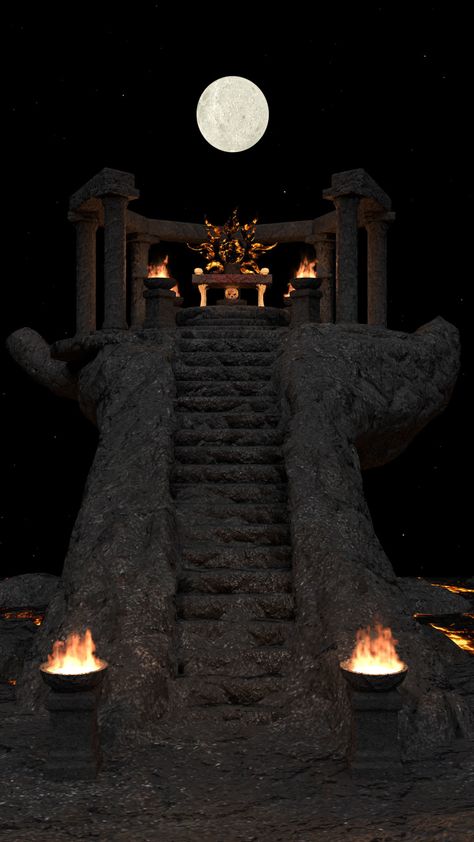 Pagan Temple Aesthetic, Sacrificial Altar Concept Art, Sacrifical Altar, Dark Temple Aesthetic, Sacrifice Altar, Dark Altar, Fire Altar, Ancient Altar, Altar Aesthetic