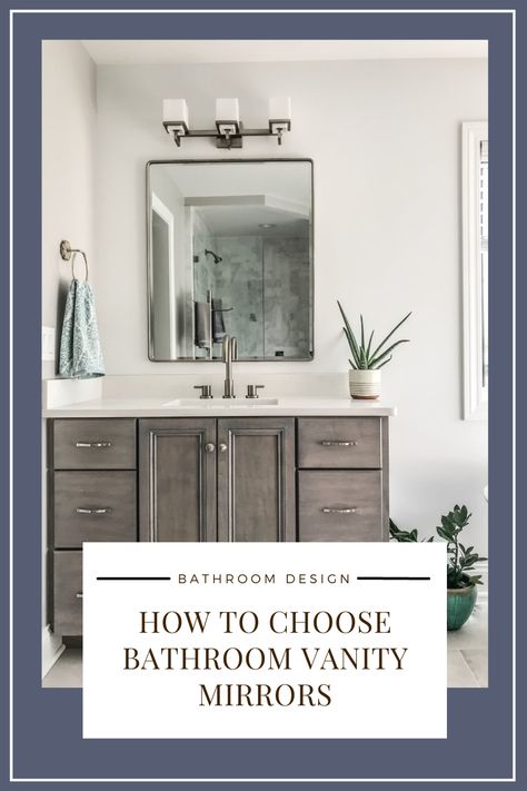 Avoid These Two Major Mistakes When Buying Bathroom Vanity Mirrors — First Thyme Mom Bathroom Mirrors Over 36 Inch Vanity, Bath Vanity Mirror Ideas, Bathroom Vanity Mirrors Single Sink, Bathroom Vanity Mirrors Ideas, Master Vanity Mirror Ideas Bedroom, Silver Mirror Bathroom, Mirror Size For Bathroom Vanity, How Big Should A Mirror Be Over A Bathroom Vanity, Bathroom Mirrors And Lights Double Sinks Master Bath Vanity