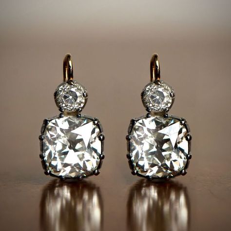 Cushion Cut Diamond Earrings, Estate Diamond Jewelry, Inexpensive Jewelry, The Bling Ring, Black Gold Jewelry, Kay Jewelry, Cushion Cut Diamond, Cushion Cut Diamonds, Cheap Jewelry