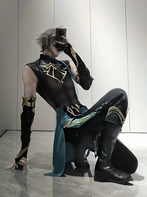 Genshin Cosplays, Genshin Cosplay, Al Haitham, Genshin Men, Male Cosplay, Cosplay Characters, Amazing Cosplay, Pose Reference Photo, Best Cosplay