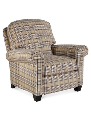 Andrew recliner in plaid 8312-73 fabric, Broyhill; broyhillfurniture.com for stores $750 US Best Recliner Chair, Small Recliners, Parks Furniture, Living Room Recliner, Cheap Chairs, Leather Recliner, A Chair, Reclining Sofa, Room Chairs