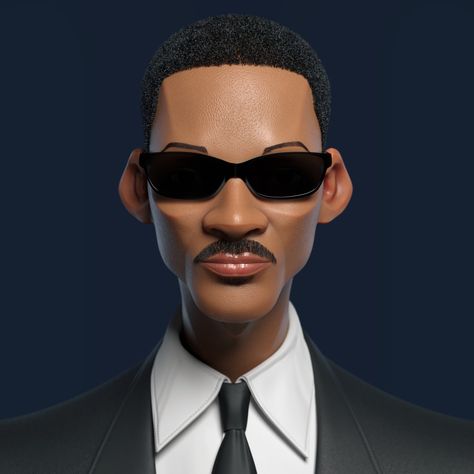 Stylized 3d, Game Assets, Zbrush, Will Smith, Try On, For Hair, Instagram