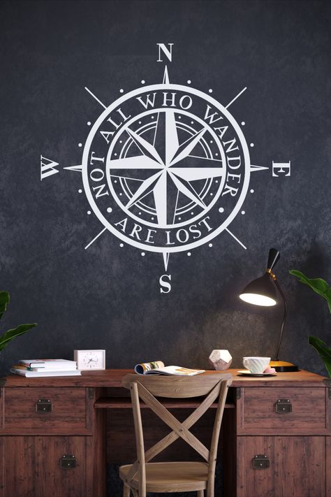 This vinyl wall decal has no clear or colored background. Transfer tape is used to transfer the design to the wall and then removed, leaving only the design on the wall. It is easily removed without damaging interior walls, but it is not reusable. Compass Vinyl Decal, Compass Metal Wall Art, Compass Wall Art, Compass Wall Decor, World Map Decal, Compass Rose, Transfer Tape, Interior Walls, Vinyl Wall Decals