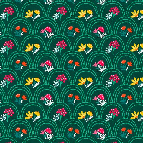 "Buy the Fabric Editions Spring Garden Cotton Fabric at Michaels. This lightweight cotton fabric is perfect for quilting, crafting and other sewing projects. This lightweight cotton fabric is perfect for quilting, crafting and other sewing projects. This pretty floral print can be paired with other colors and patterns to create a unique design. Pattern: Floral Contents: 100% cotton Width: 43\" Maximum cut length: 10 yd. | Fabric Editions Spring Garden Cotton Fabric | 43in | Michaels®" Folk Floral, Pattern Play, Drop Ship, Spring Garden, Pattern Floral, Surface Pattern Design, Floral Fabric, Surface Pattern, Quilt Fabric