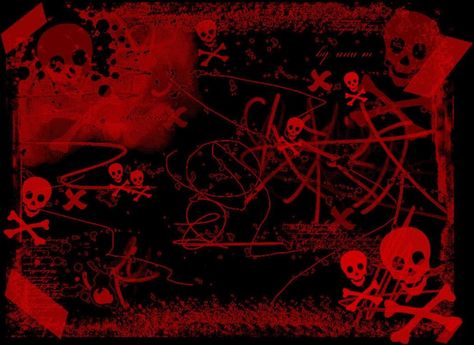 Wallpaper Emo, Skulls And Bones, Red And Black, Bones, Wallpapers, Purple, Red, Black