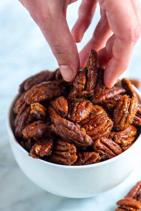 Sugar Coated Pecans, Inspired Taste, Candied Pecans Recipe, Sugared Pecans, Chocolate Truffles Recipe Easy, Homemade Nutella, Homemade Pumpkin Pie, Truffle Recipe Chocolate, Crunchy Pecans