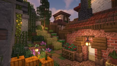 some things you might like <3 Town Square Minecraft, Minecraft Town Square, Minecraft Medieval House, Busy Town, Minecraft Town, Mc Builds, Minecraft Houses Survival, Minecraft Blocks, Minecraft Cottage