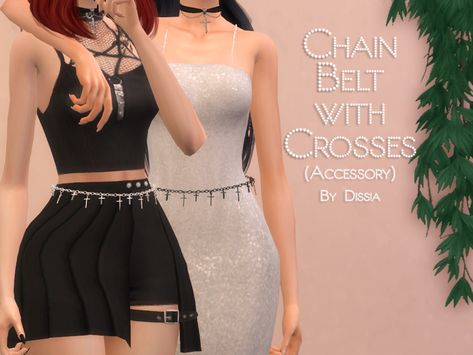 Cross Accessories, Goth Tops, Sims 4 Cc Folder, Sims 4 Teen, Sims 4 Dresses, Heel Accessories, Sims 4 Toddler, Sims 4 Cc Finds, Sims 4 Clothing