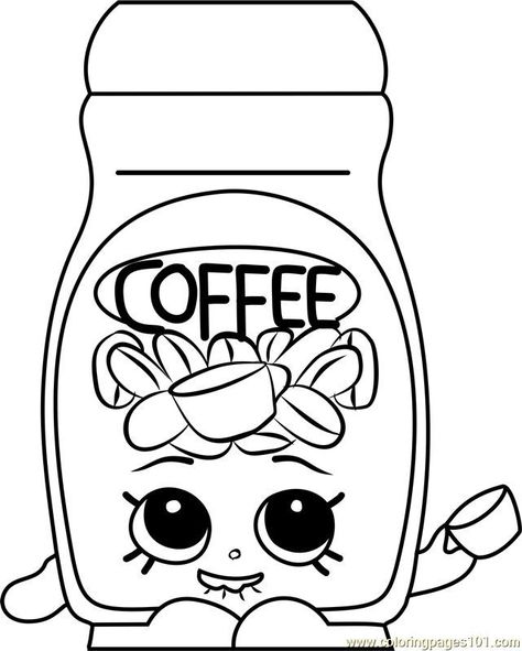 Coffee Coloring Pages, Shopkins Coloring Pages Free Printable, Shopkins Coloring Pages, Shopkins Drawings, Shopkin Coloring Pages, Shopkins Colouring Pages, Emoji Coloring Pages, Kids Printable Coloring Pages, Cupcake Coloring Pages