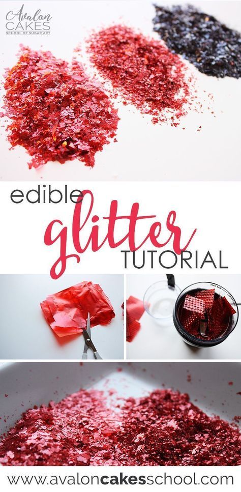 How to make you own edible glitter for cupcakes, cake, cake pops! 100% safe to eat and EASY to make! Full tutorial only on avaloncakesschool.com #edibleglitter #cakedecorating Edible Glitter Recipe, Cake Cake Pops, Fondant Cake Tutorial, How To Make You, Novelty Birthday Cakes, School Cake, Savory Cakes, Cookie Tutorials, Diy Cake Decorating