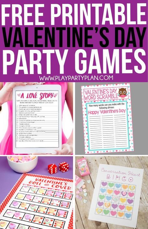 Church Valentines, Valentine's Day Party Games, Valentine Party Game, Valentine Bingo, Party Games For Kids, Adult Valentines, Valentines Games, Work Parties, Games For Adults