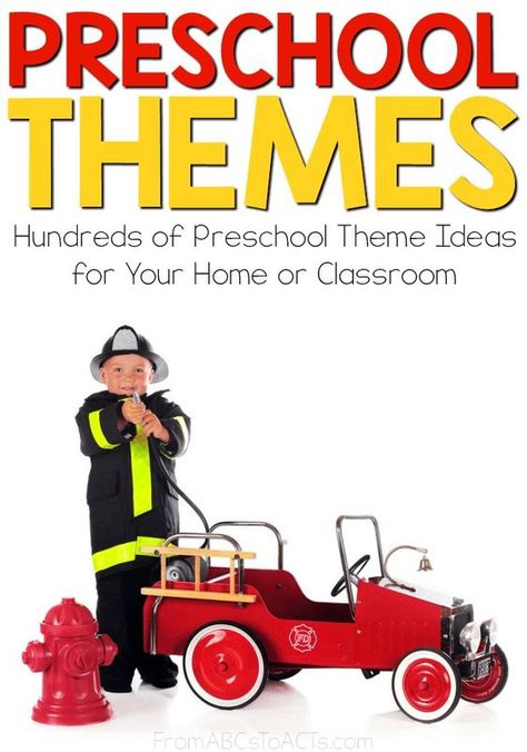 Hundreds of preschool theme ideas for your home or classroom!  #preschool #themeunits #homeschool #prek #preschoolthemeideas #preschoolthemesbymonth Preschool Themes By Month, Childcare Themes, Preschool Theme Ideas, Preschool Monthly Themes, September Preschool, Classroom Preschool, Preschool Room, Curriculum Lesson Plans, Pre Kindergarten