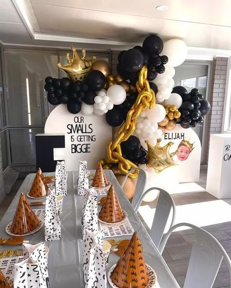 Biggy Smalls First Birthday, Notorious One Backdrop, 1st Birthday Hip Hop Theme, Biggie Party Theme, Biggie 1st Birthday Party, The Biggie One Birthday, Biggie One Birthday Party, Hip Hop 1st Birthday Party, The Big One Biggie Smalls Birthday