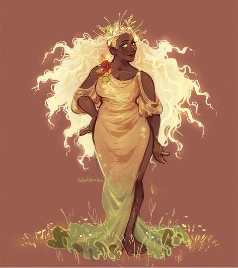 Plus Size Character Art, Plus Size Character, Persephone Art, Gaia Goddess, Greek Goddess Art, Art Commissions, Greek Gods And Goddesses, Greek And Roman Mythology, Greek Mythology Art