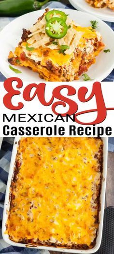 Food Recipes Beef, Mexican Food Recipes Beef, Easy Mexican Casserole, Mexican Casserole Recipe, Ground Beef Casserole Recipes, Mexican Casserole, Recipes Beef, Beef Casserole Recipes, Easy Mexican